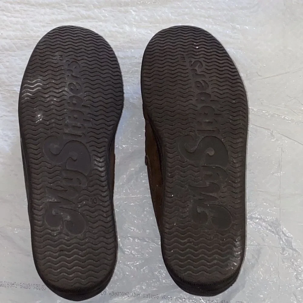Hush Puppies My Slippers Leather Dark Brown Men's Loafers Size 10 US